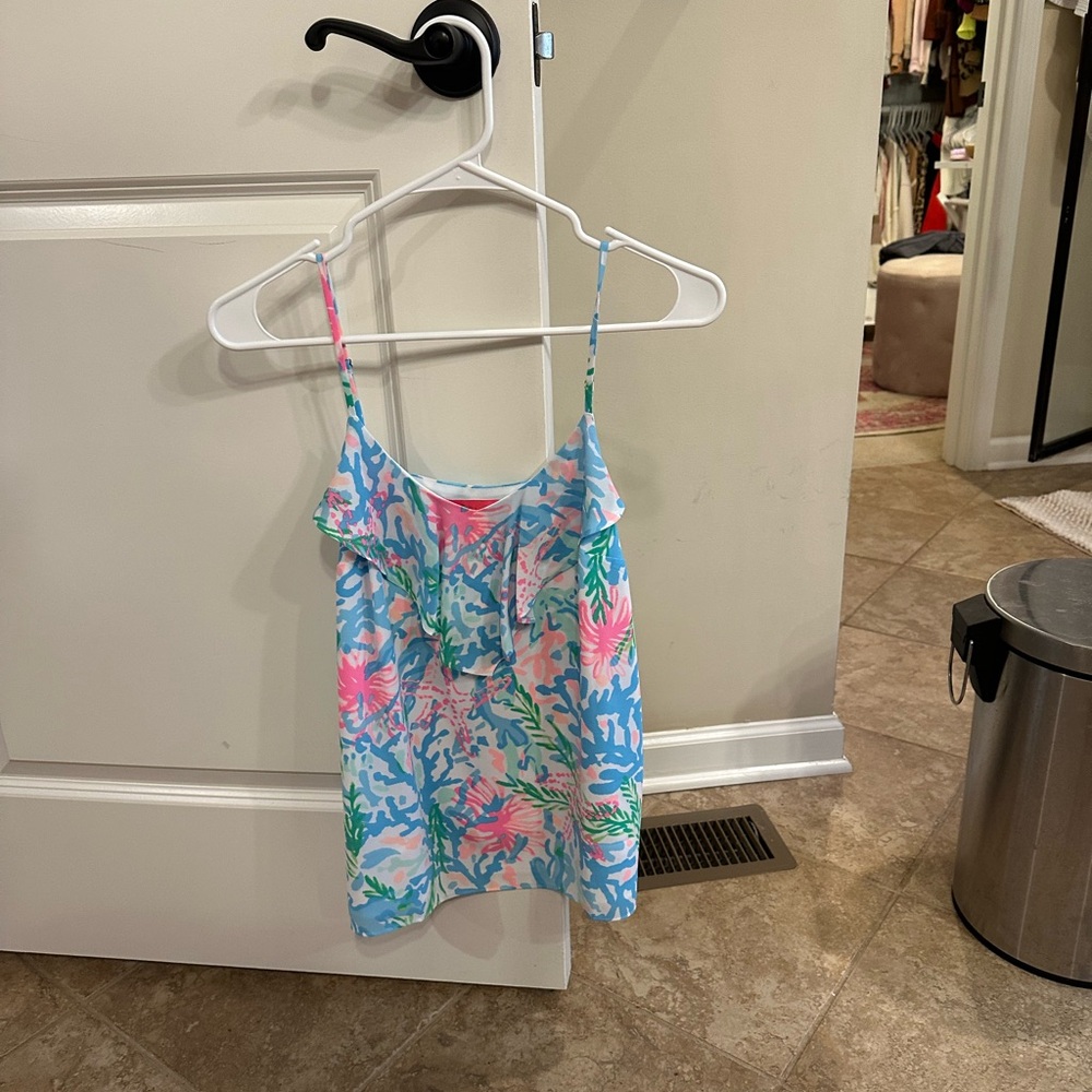 Lilly Pulitzer Pink and Blue Patterned Dress